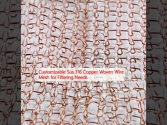 سفارشی Sus 316 سیم بافندگی مس برای نیاز به فیلتر