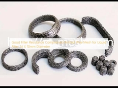 مقاومت خوب در برابر فیلتر، شبکه سیم پیچ و خم شده فشرده برای فیلتر مایع 14 × 10mm قطر