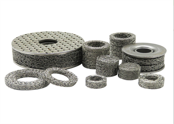 10-200mm Dia Compressed Woven Wire Cloth Knitted Weave برای کاربردهای فیلتراسیون سنگین
