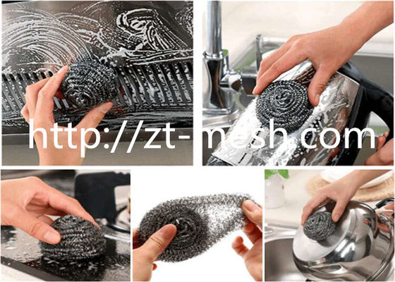 3*5cm Heavy-Duty 410/430 Stainless Steel Cleaning Ball and Wire Brush for Kitchen Scrubber