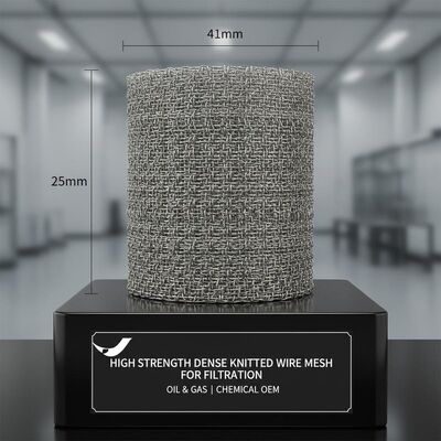 مش سیم بافتنی 35*41*25.6 میلی متری با استحکام بالا تولید شده از OEM در گاز نفت و فیلتر شیمیایی