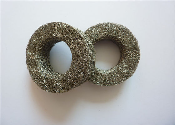 مش سیم فشرده OD30 میلی متر استوانه ای ضد لرزش SS304 SS316 0.09 میلی متر - 0.55 میلی متر