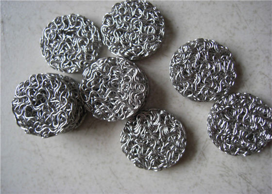 سیلنسرس مش سیم تریکو فشرده 5 میلی متر - 25 میلی متر فیلتر 90٪ برای ماشین های صنعتی