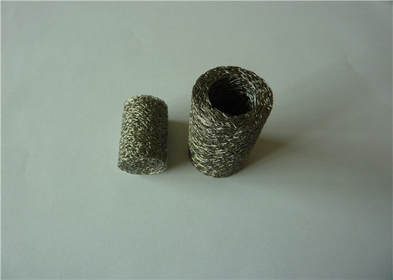 مایع گاز فیلتر مش سیم بافتنی فشرده OD25mm 0.55mm 100mesh / inch