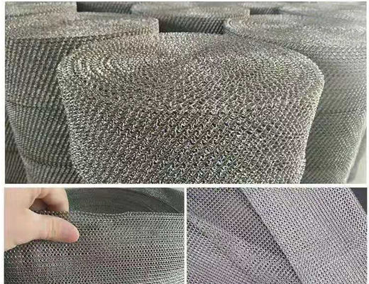 فیلتر شبکه مش بافتنی فلزی دو سیم بافندگی عرض دقیق 400 میلی متر SS316L سفارشی