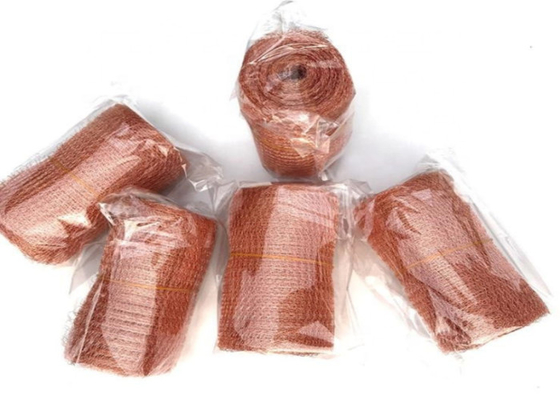 شکل راه راه مشبک بافتنی مس قرمز خالص سفارشی 1.3 متر