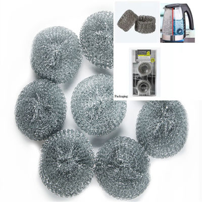 قطر 4 سانتی متر ضخامت 2 سانتی متر 304 توپ تمیز کننده استیل ضد زنگ برای کتری