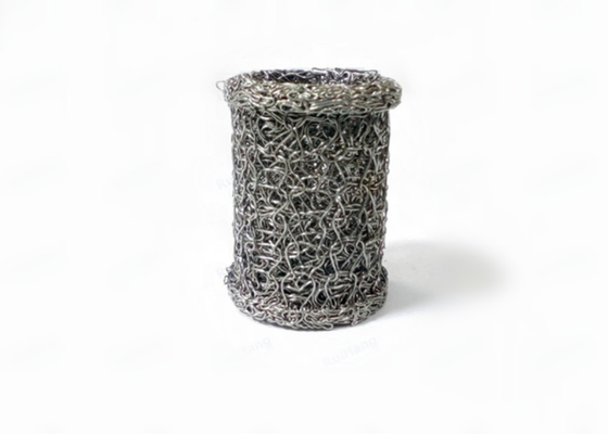 Dia 40 * 20mm سیلندر بافتنی سیم اگزوز مش واشر پشتیبانی حلقه ها مقاوم در برابر قلیایی